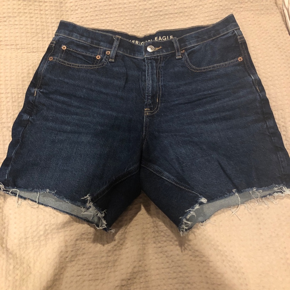 American Eagle Outfitters strigid denim shorts
